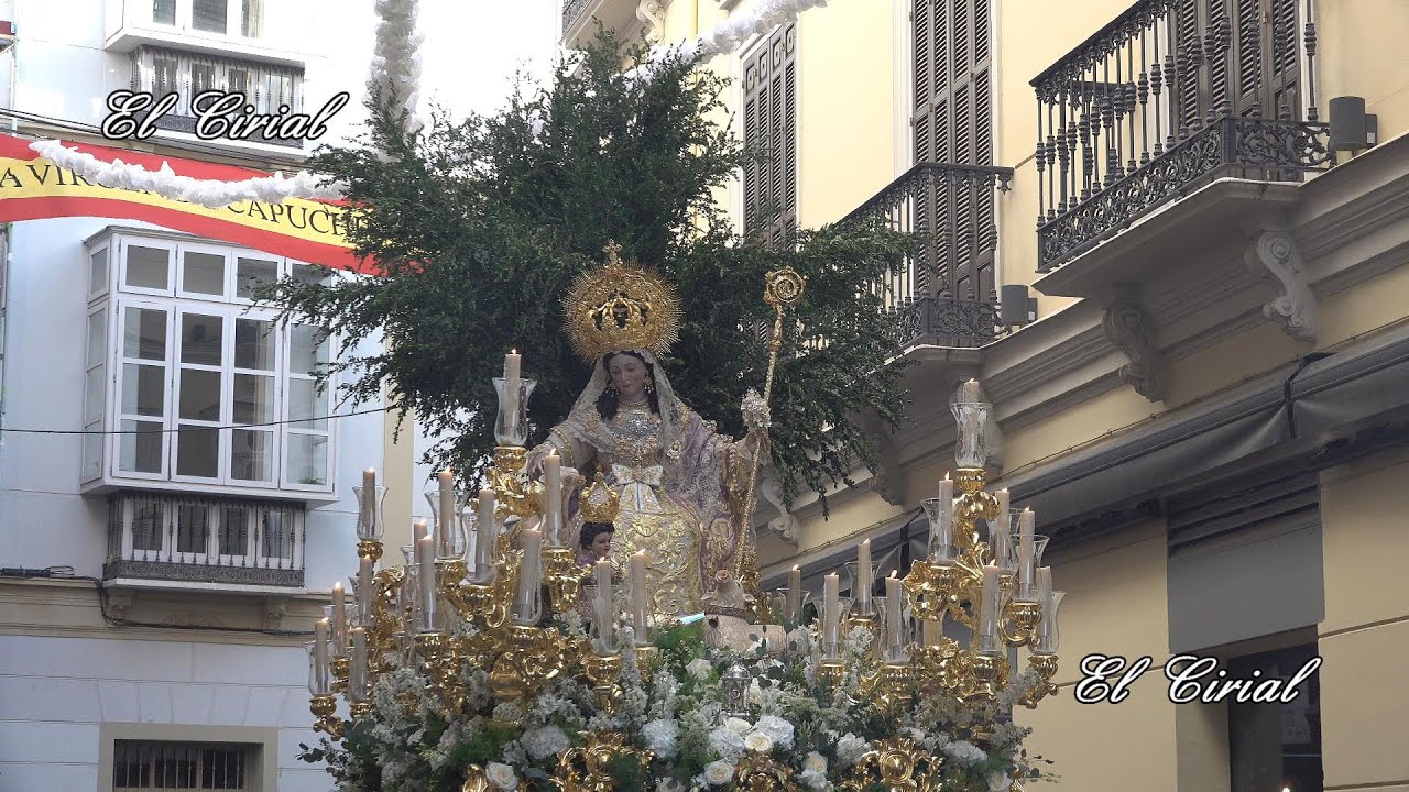 CORONACION DE LA DIVINA PASTORA MALAGA 2024 CALLES ECHEGARAY Y GRANADA 4K