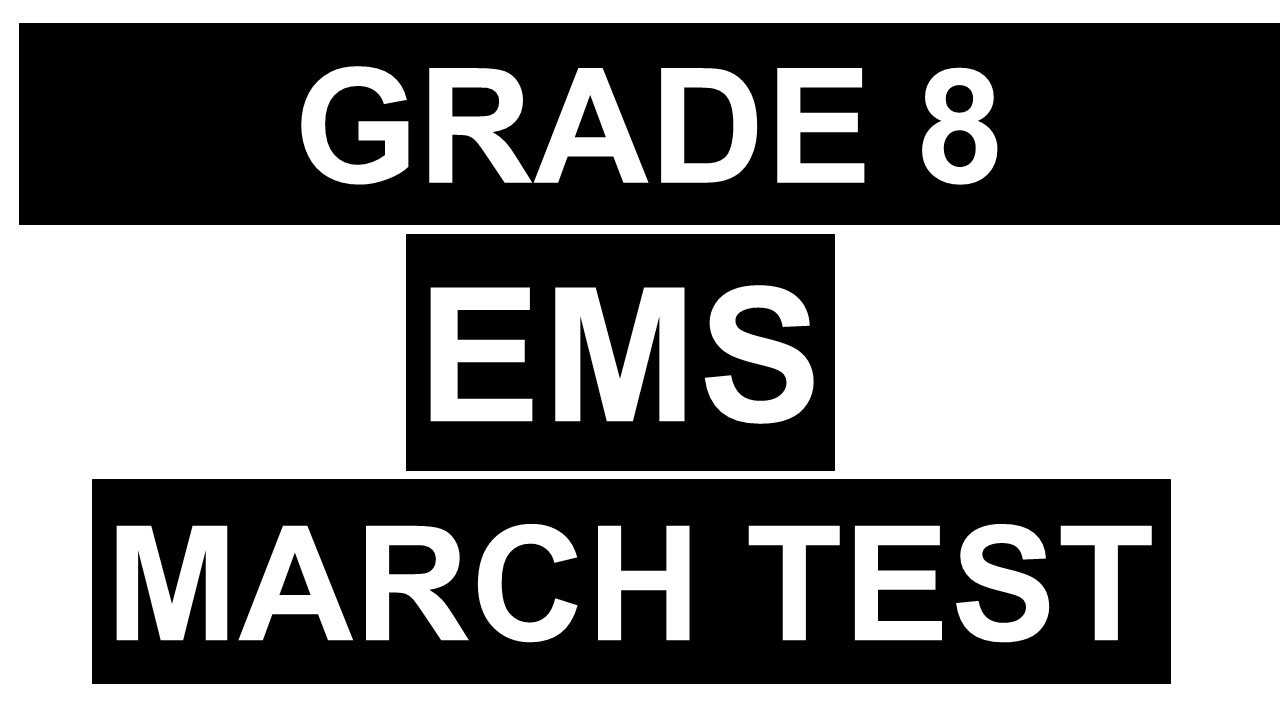 TERM 1 TEST EMS  GRADE 8 THUNDEREDUC GRADE 8 ECONOMIC AND MANAGEMENT SCIENCES MARCH TEST GRADE 8