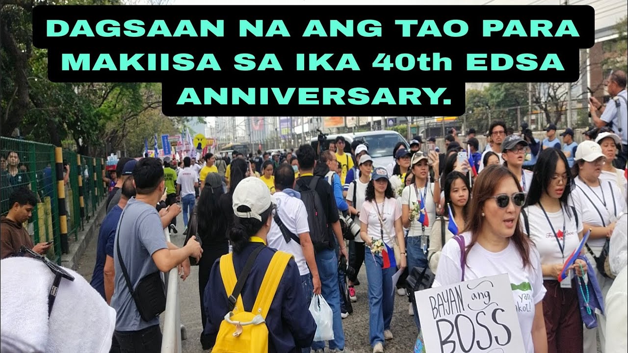 DAGSAAN NA ANG ANG TAO SA PPM PARA MAKIISA SA IKA 40th EDSA ANNIVERSARY.