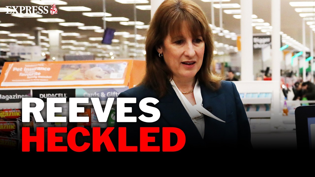 Rachel Reeves HECKLED during Sainsbury's visit as public anger with Labour grows