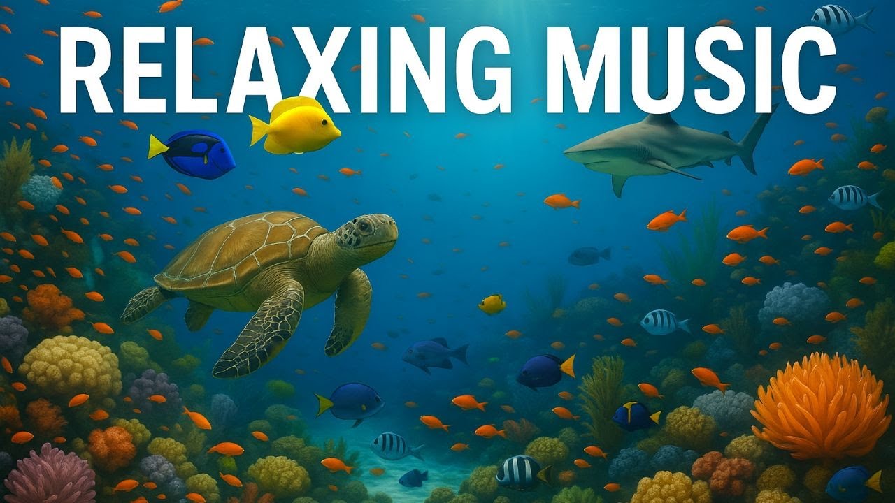 Ultra HD Aquarium View – Beautiful Reef Fish with Calming Sleep Music