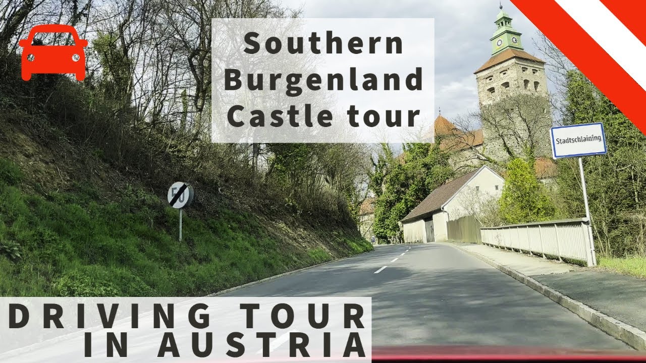 Driving through Oberschützen, Jormannsdorf, Bernstein, Unterkohlstätten, Stadtschlaining, Austria