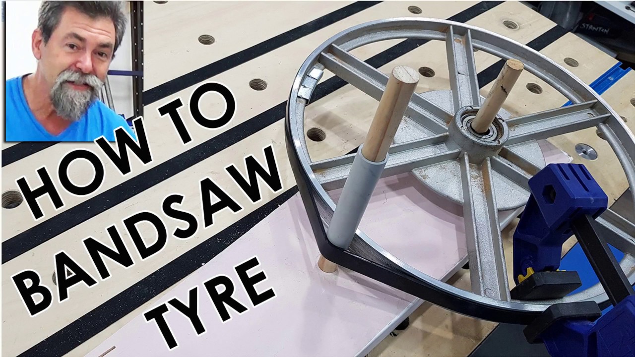 How to replace a bandsaw tyre the easy way. Dave stanton woodworking