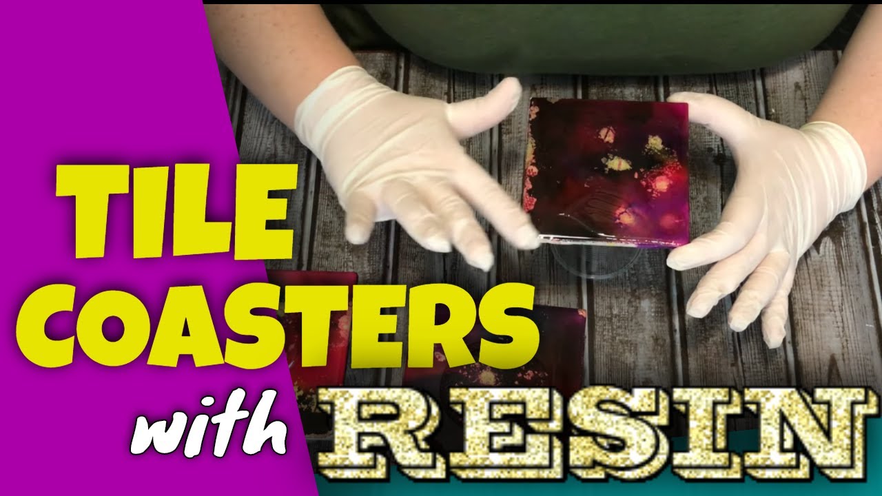 DIY | Resin Tile Coasters with Alcohol Ink!!