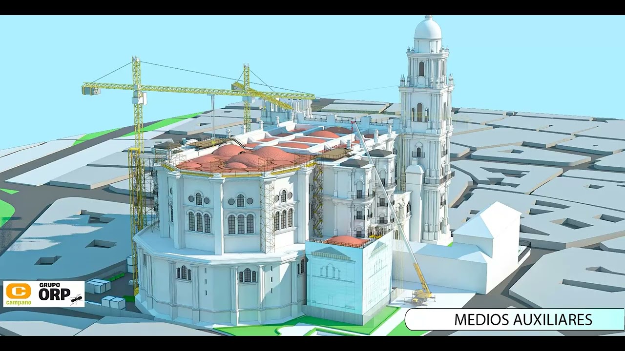 Proyecto de construcción del tejado de la Catedral de Málaga UTE Hermanos Campano y Grupo ORP