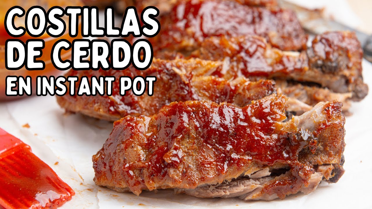 🍖 COSTILLAS DE CERDO EN INSTANT POT | C&oacute;mo Hacer Costillas BBQ