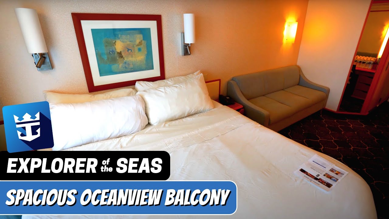 Explorer of the Seas | Spacious Ocean View Stateroom with Balcony Tour & Review 4K Royal Caribbean