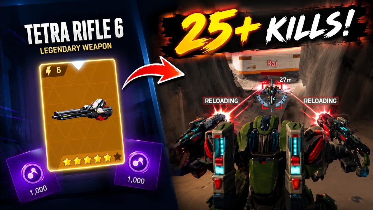 I Unlocked TETRA Rifle 6 Crate Rush 50 kills With it Gameplay 🔥