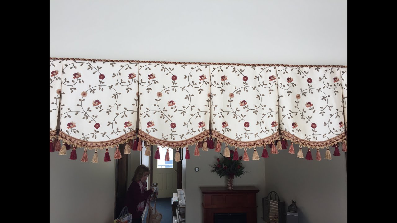 Finish off the top of your valance with welting or braid cord without sewing!