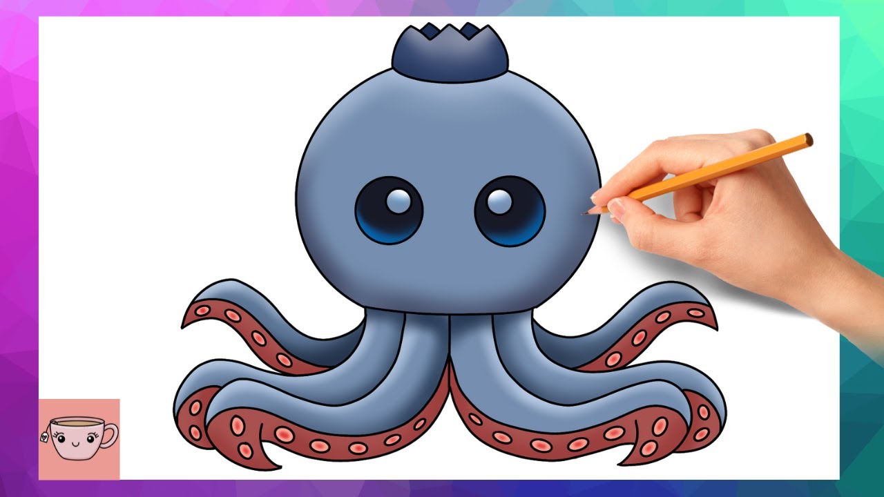 How To Draw Blueberrinni Octopussini | Brainrot Animal | Drawing Tutorial