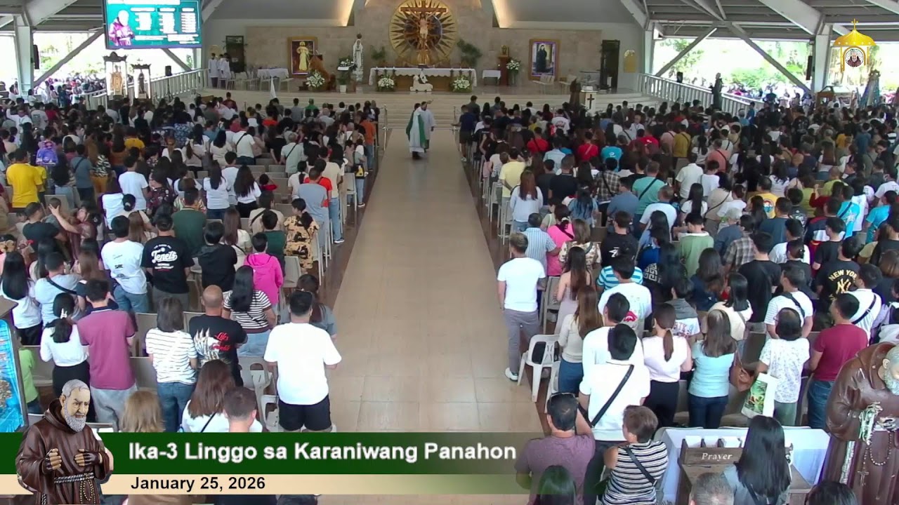 Jan 25, 2026 | 2 p.m.- Ika-3 Linggo sa Karaniwang Panahon