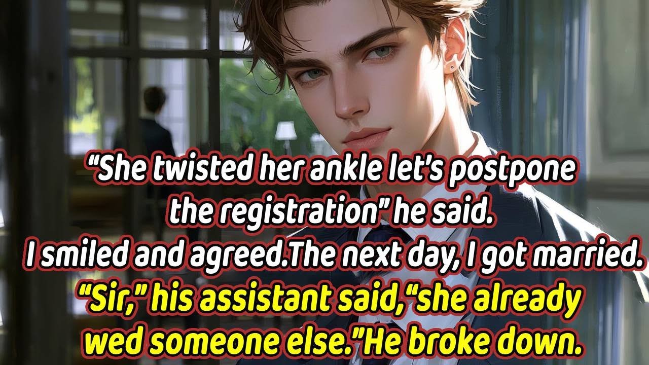 “She twisted her ankle—let’s postpone the registration,” he said. I smiled and agreed.