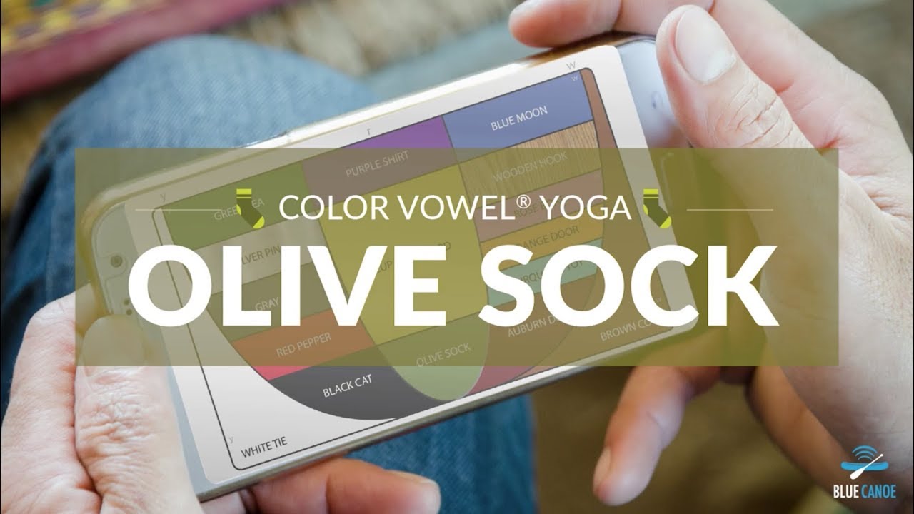 Color Vowel focus - OLIVE SOCK