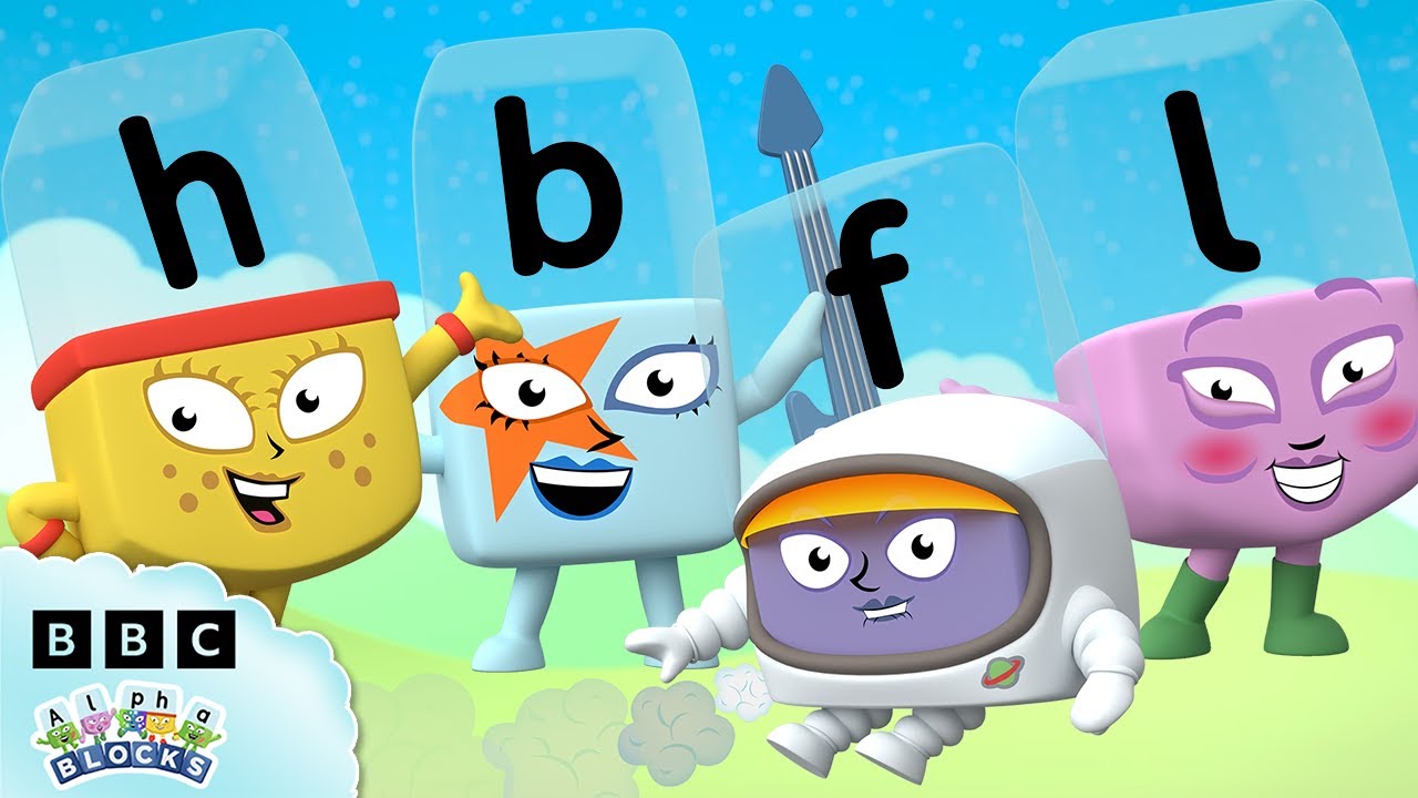 Letter Sounds H B F L 📚 | Lesson Four - Phonics Made Easy | Alphablocks
