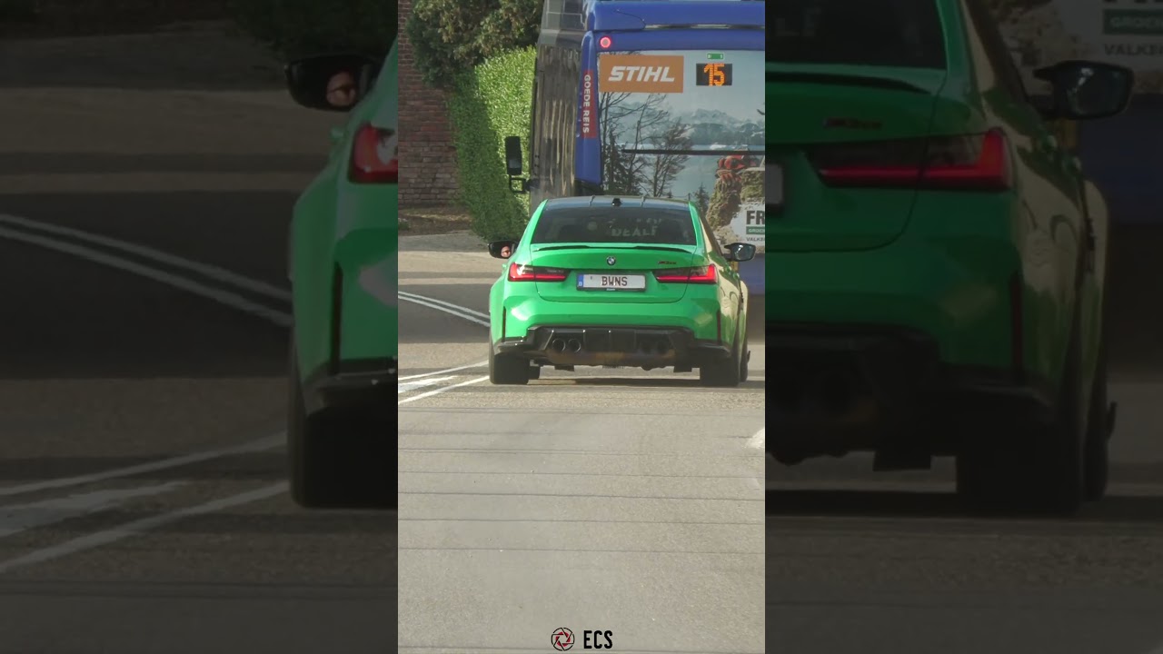 BMW M3 G80 CS sets of Car Alarm! 🔊
