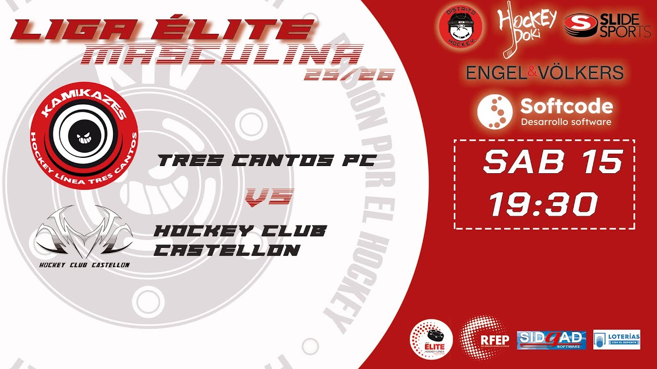 2025/26 LIGA &Eacute;LITE MASCULINA TRES CANTOS PC  Vs HOCKEY CLUB CASTELL&Oacute;N