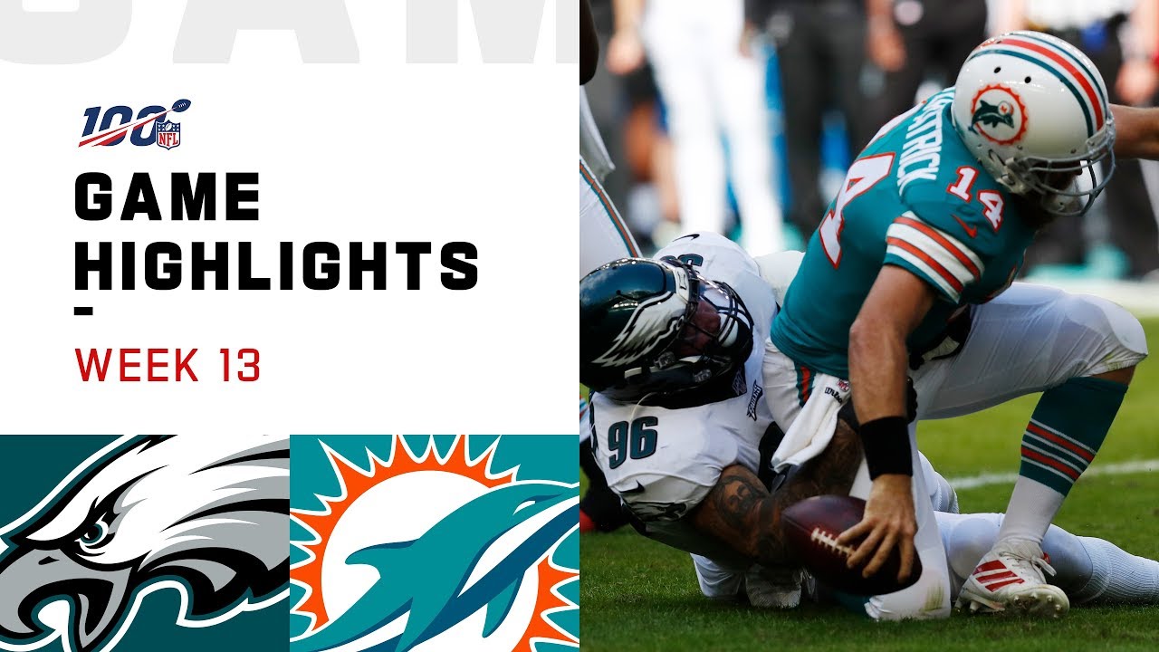 Eagles vs. Dolphins Week 13 Highlights | NFL 2019
