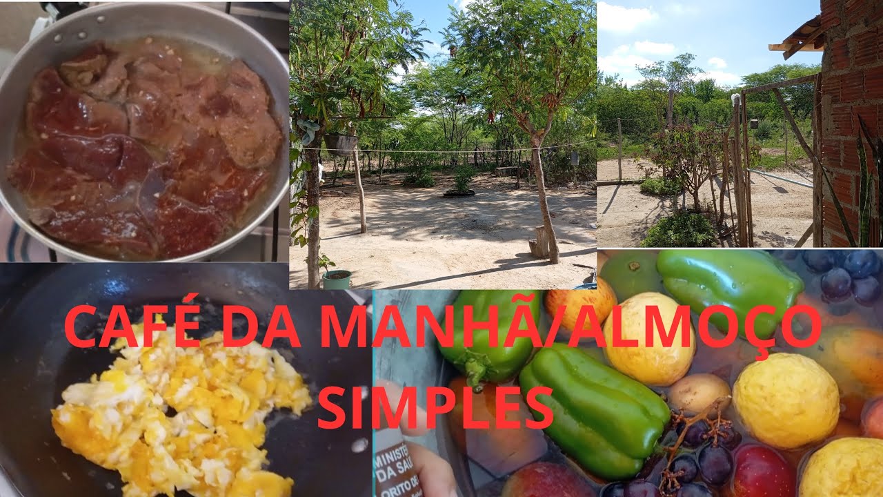 Café da manhã/ almoço simples/ compras da semana 