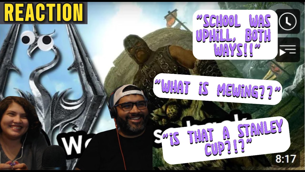 GEN Z & GEN X REACT TO 'SKYRIM INTRO BRAINROT 2' | SLATER & VINNY OSHEN REACTIONS