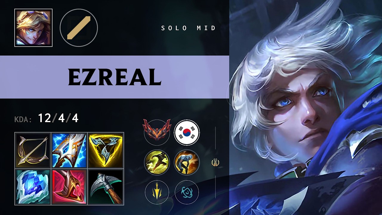 Ezreal Mid vs Tristana - KR Grandmaster Patch 26.11