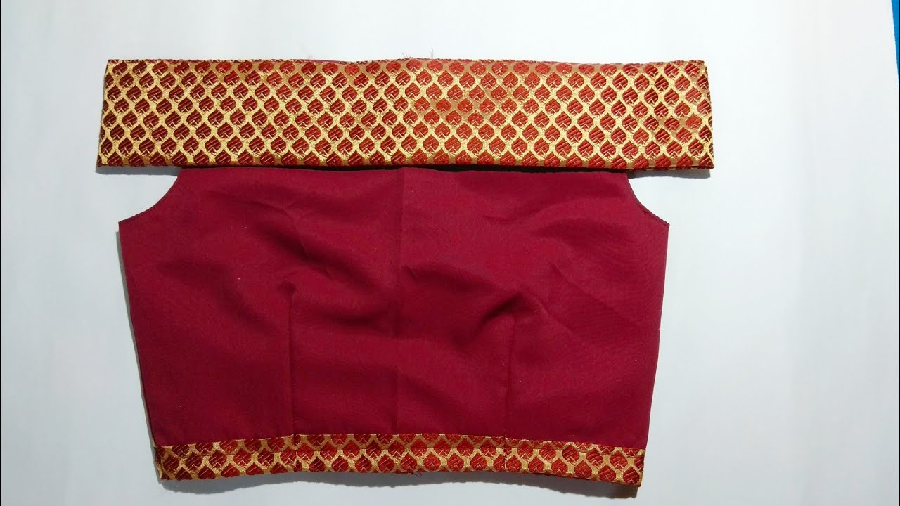 off-shoulder crop top cutting and stitching in hindi