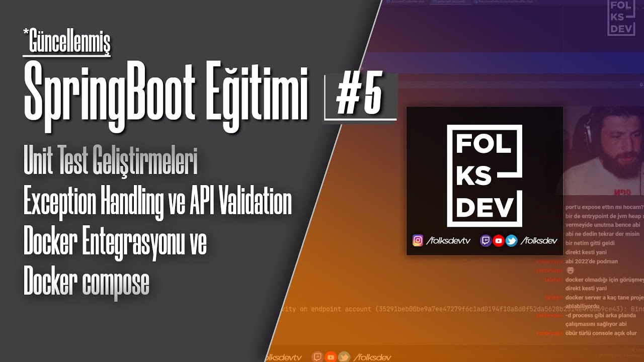 SpringBoot Eğitimi #5 - Unit Test, Exception Handling ve API Validasyon, Docker Entegrasyonu