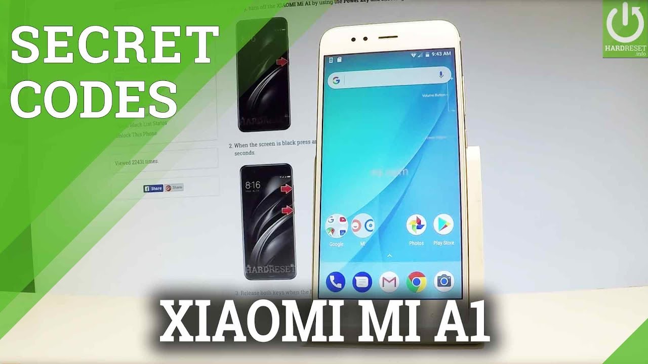 XIAOMI Mi A1 КОДЫ / Секретное меню / Расширенные настройки / Хитрости