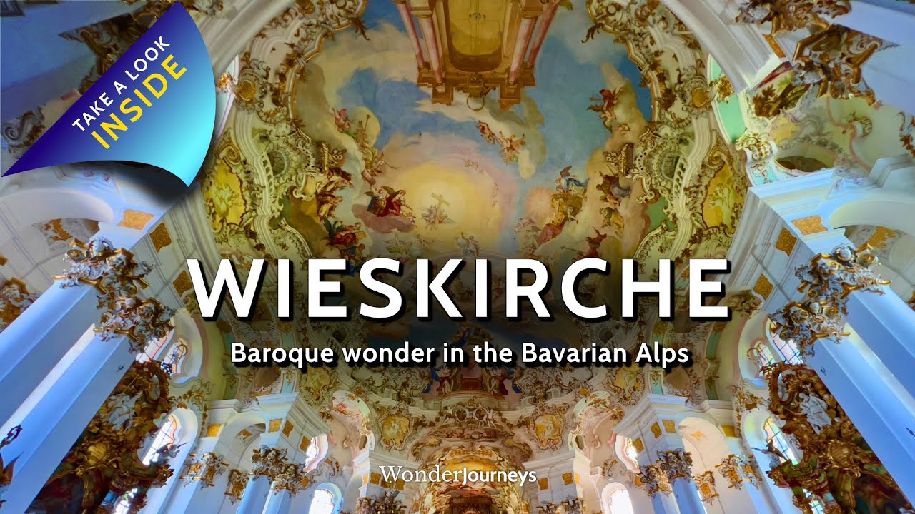Внутри Вискирхе: Небеса, нарисованные на потолке 🇩🇪 [4K]