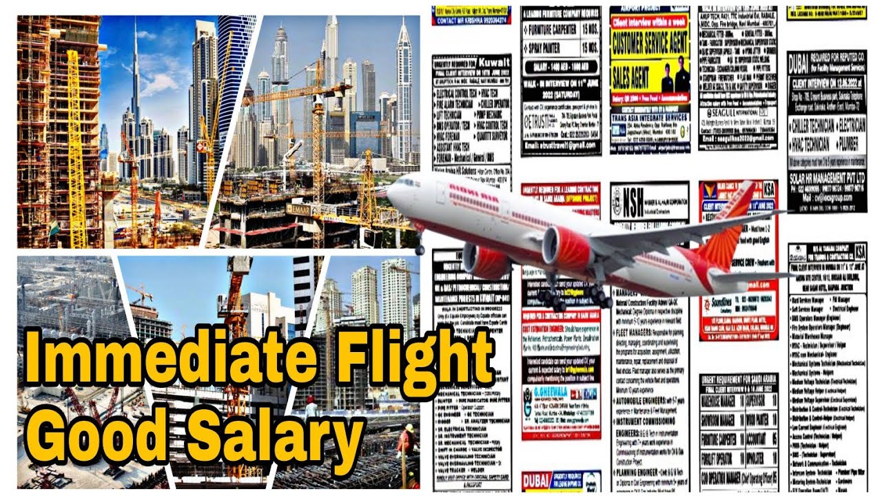 Big Jobs Vacancies for  Struggler Rassia Poland Middle East