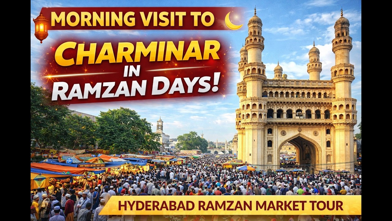 Ramzan lo Charminar Morning Visit 🌙 | Hyderabad Street Vibes 😍