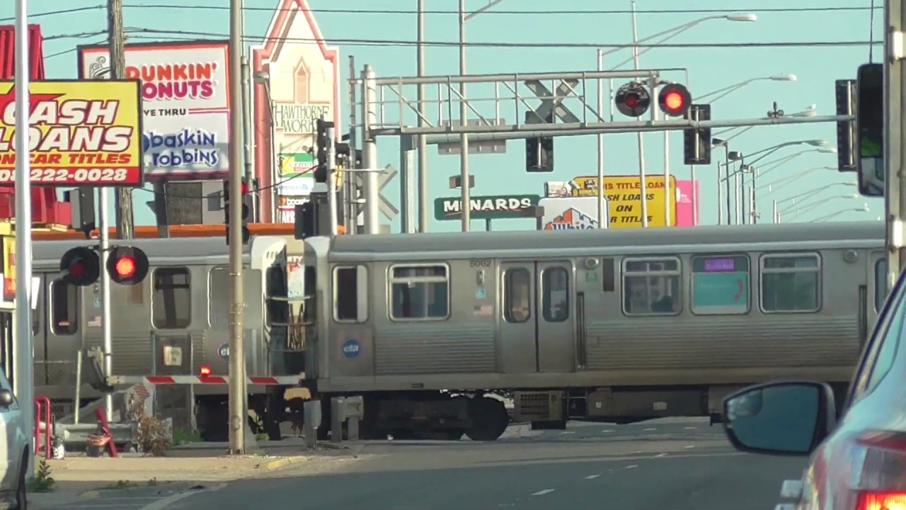 CTA Pink Line Train in Cicero, IL 6/25/19
