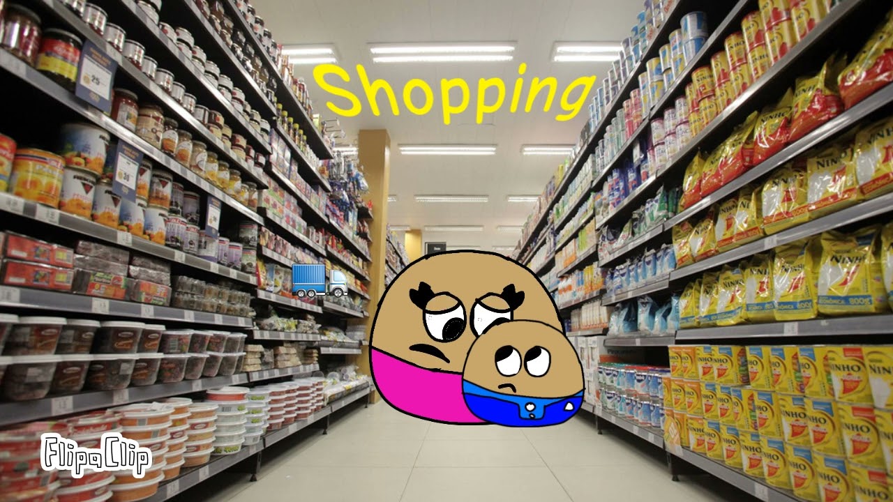 O Pou Fez birra no shopping