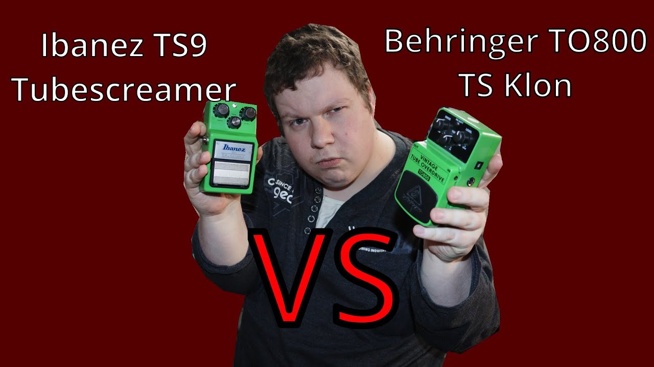 Ibanez TS9 VS Behringer TO800 - Tubescreamer Vergleich
