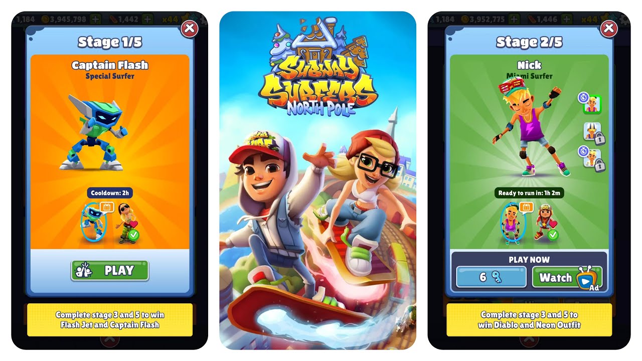 Subway Surfers North Pole 2023 vs New Year Challenge Tokyo vs No Floor Challenge Plant Invasion