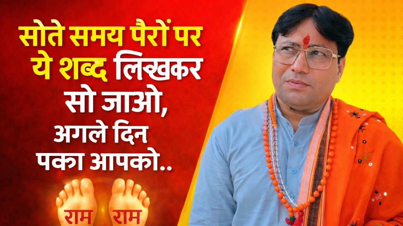 सोने से पहले पैरों पर ये शब्द लिखकर सो जाओ , अगले दिन पक्का आपको..