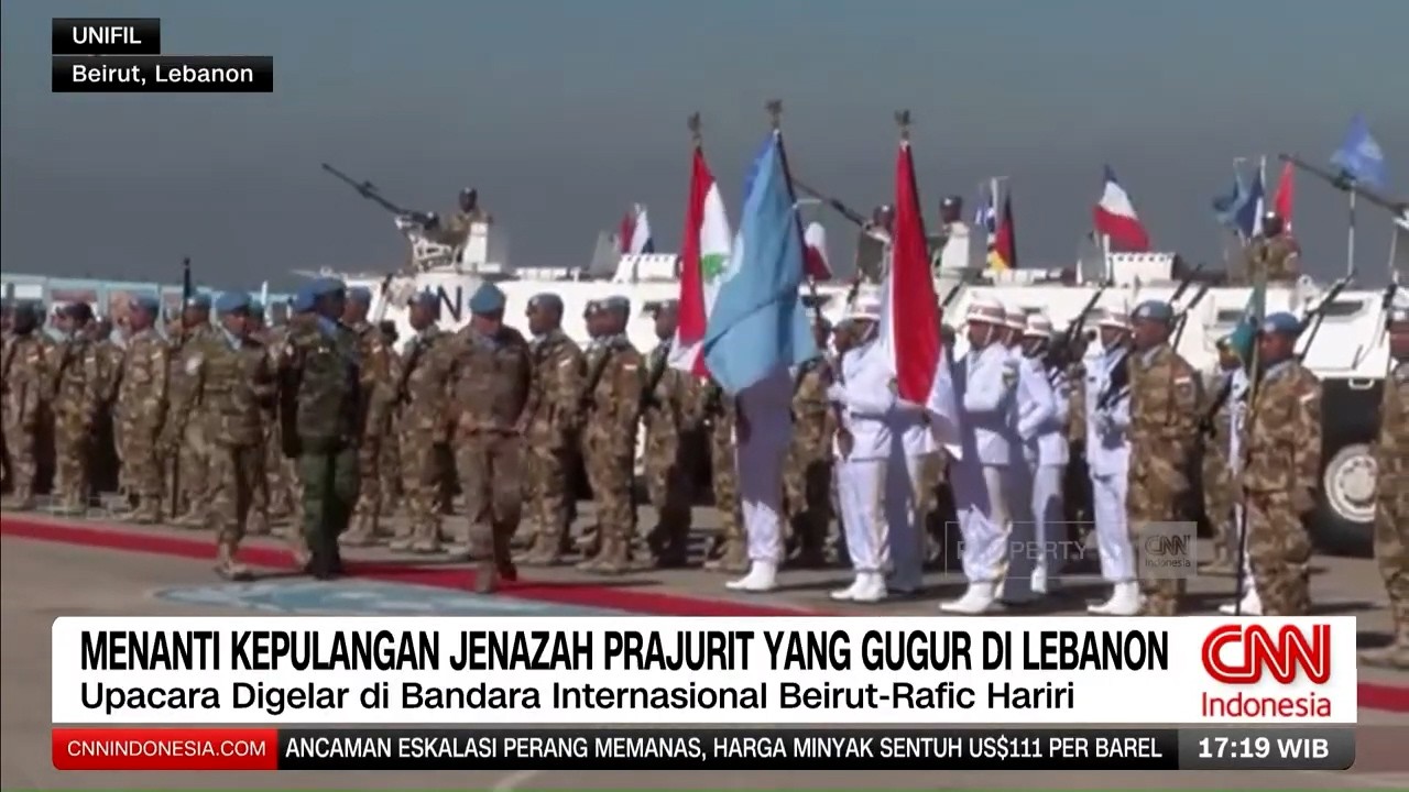 Tiga Jenazah TNI UNIFIL Dipersiapkan untuk Dipulangkan ke Tanah Air