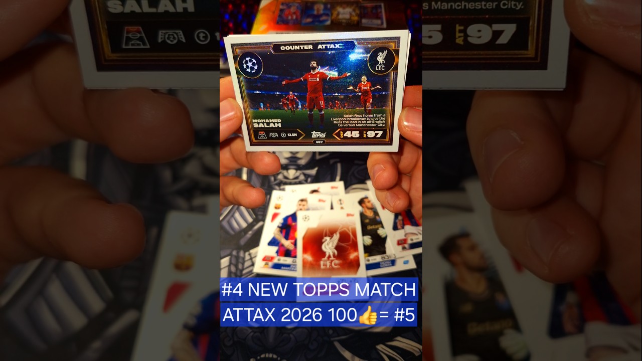 #4 SALAH! NOWY MATCH ATTAX 2026! KARTY PIŁKARSKIE #topps #matchattax #topps #packopening #2026