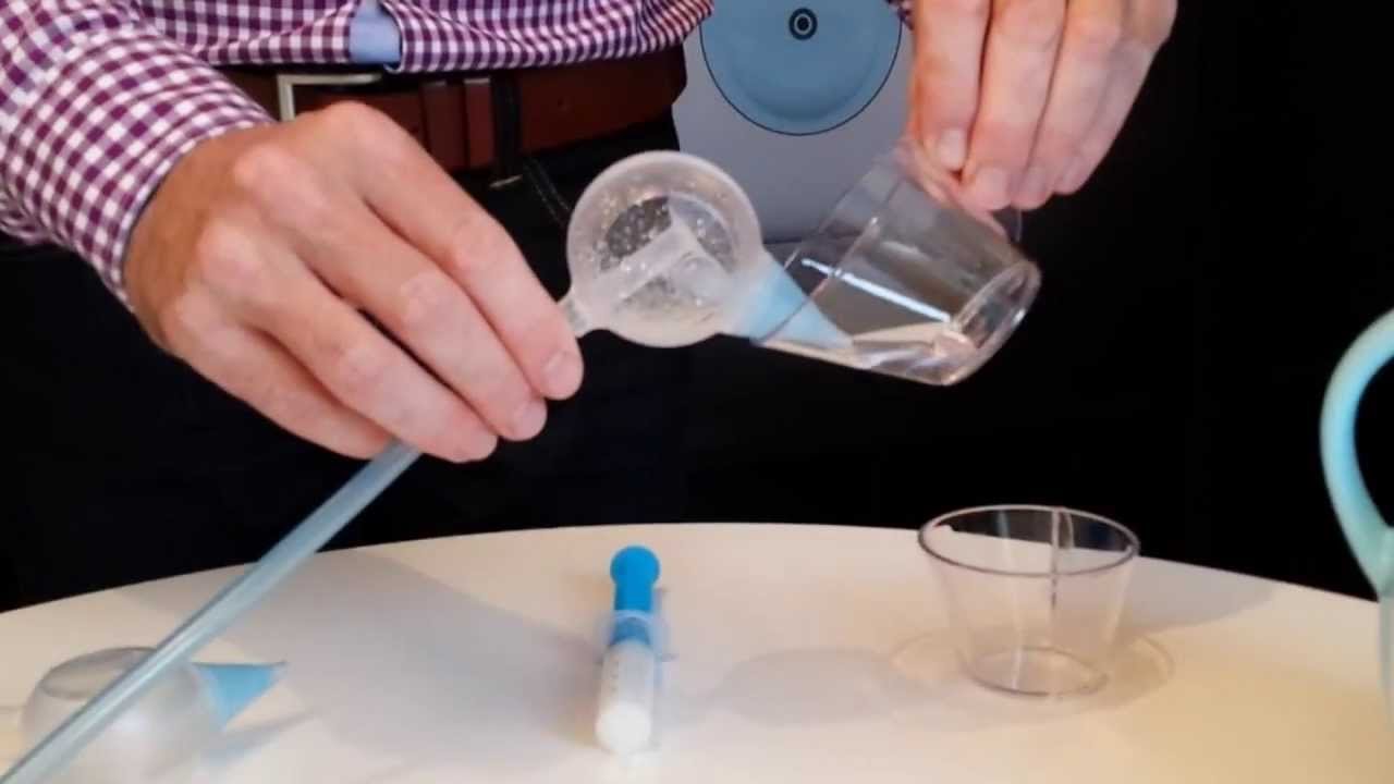 The Nosiboo babycare nasal aspirator in operation