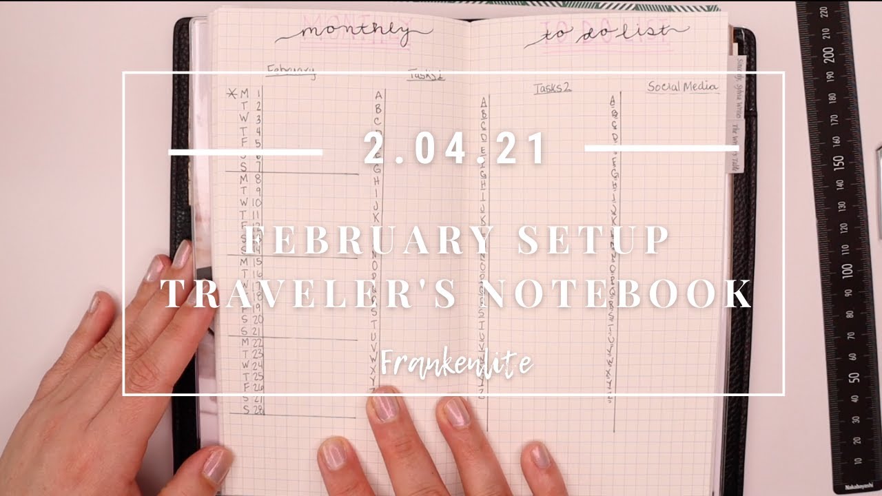 February 2021 Planner Setup | Frankenlog System | Frankenlite