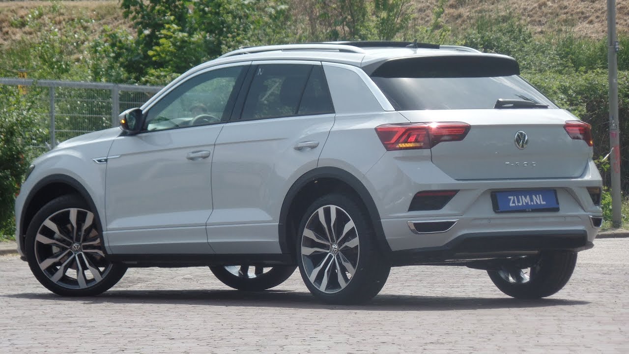 Volkswagen NEW T-roc R-Line 2019 White Silver 19inch Suzuka walk around & detail inside