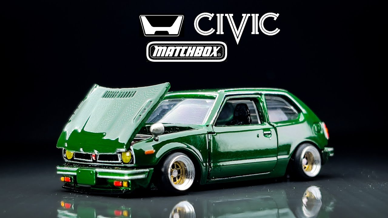 SLEEPER SB1 Honda Civic cvcc B18 Engine Matchbox Custom
