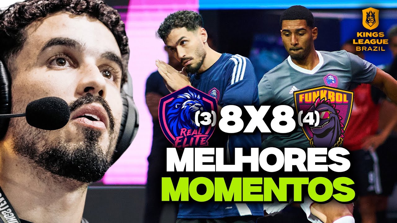 REAL ELITE X FUNKBOL | MELHORES MOMENTOS - QUARTA RODADA - KINGS LEAGUE BRASIL