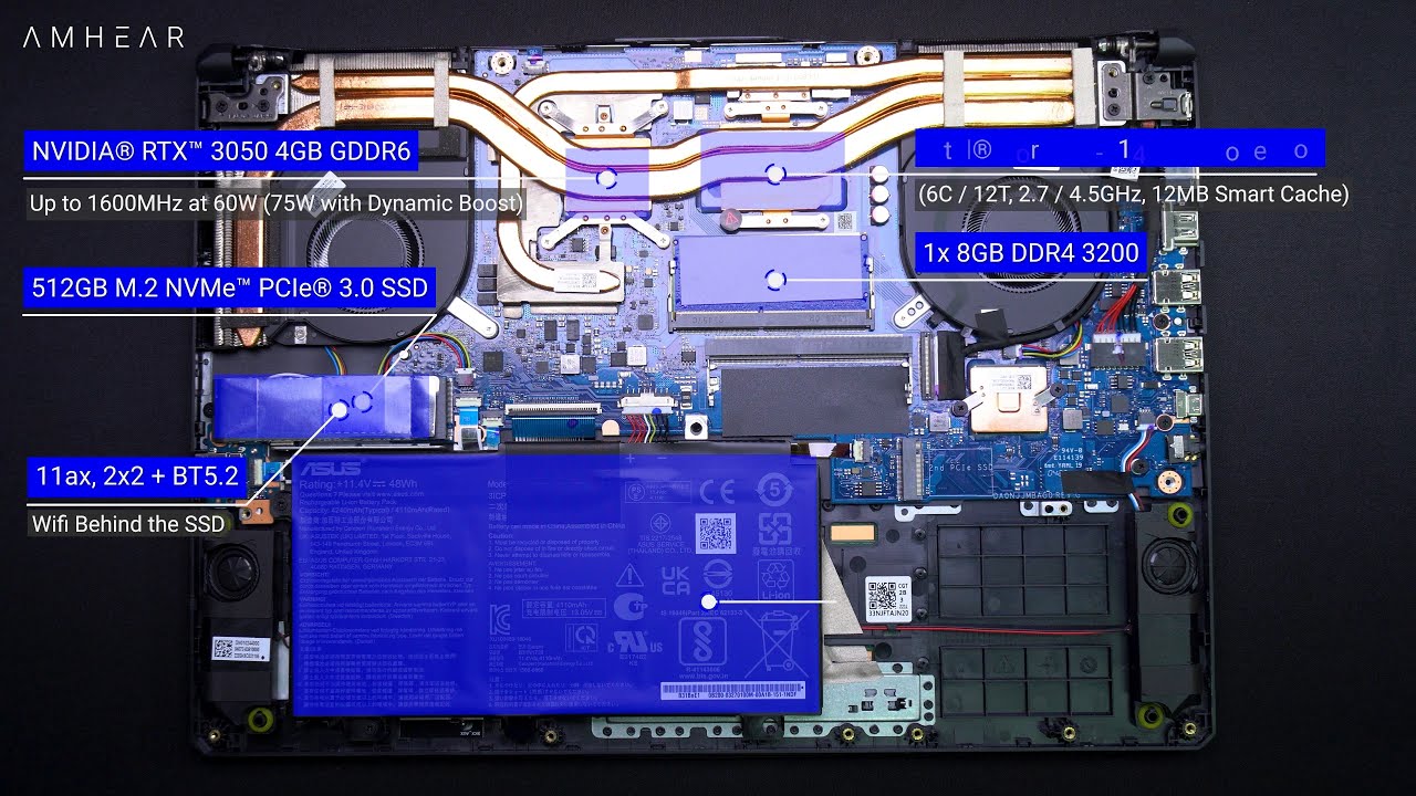 Asus TUF FX506HC I535B6T 011 | Upgrade Options