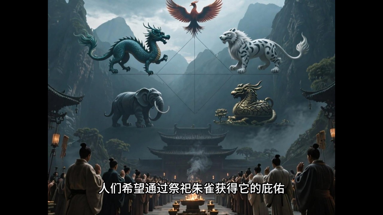 四大神兽-青龙白虎朱雀玄武