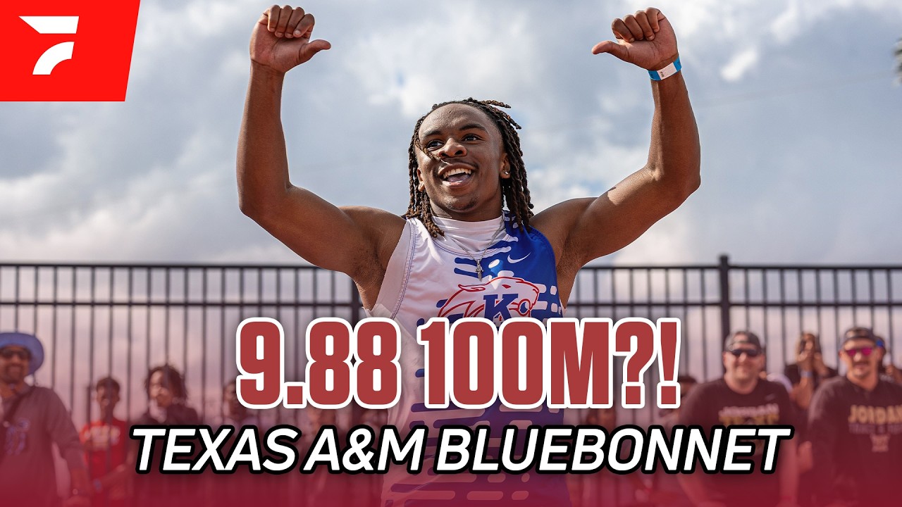 High School Sophomore Runs 9.88 100m! Dillon Mitchell At Texas A&M Bluebonnet Race