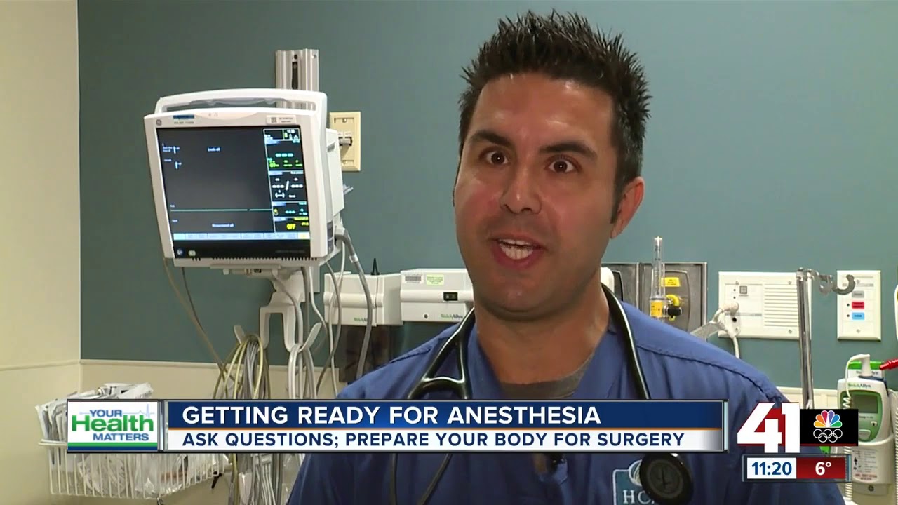 Preparing for anesthesia