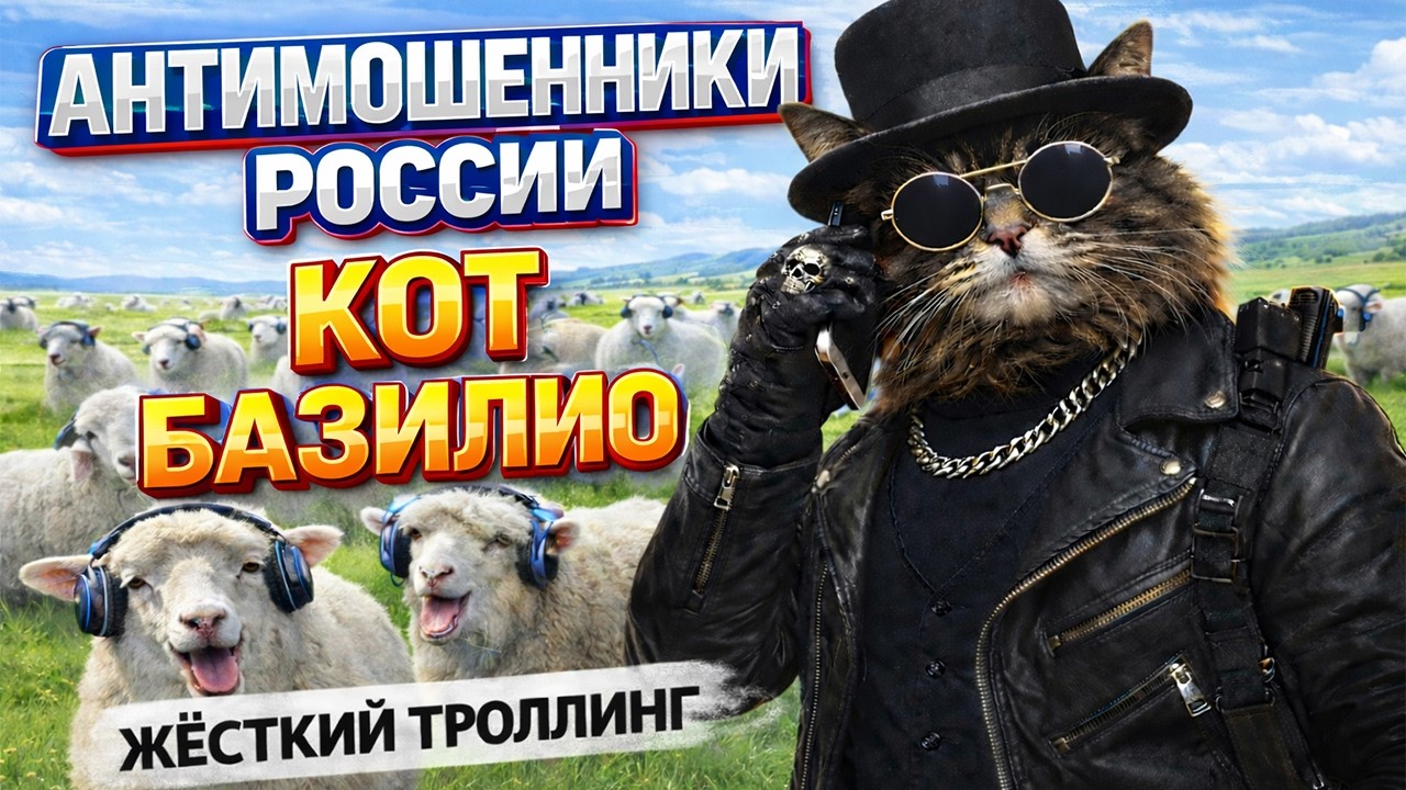 КОТ БАЗИЛИО / ЗАГОН ГАРНИТУРНЫХ ОВЕЦ / МОШЕННИКИ ЗВОНЯТ ПО ТЕЛЕФОНУ