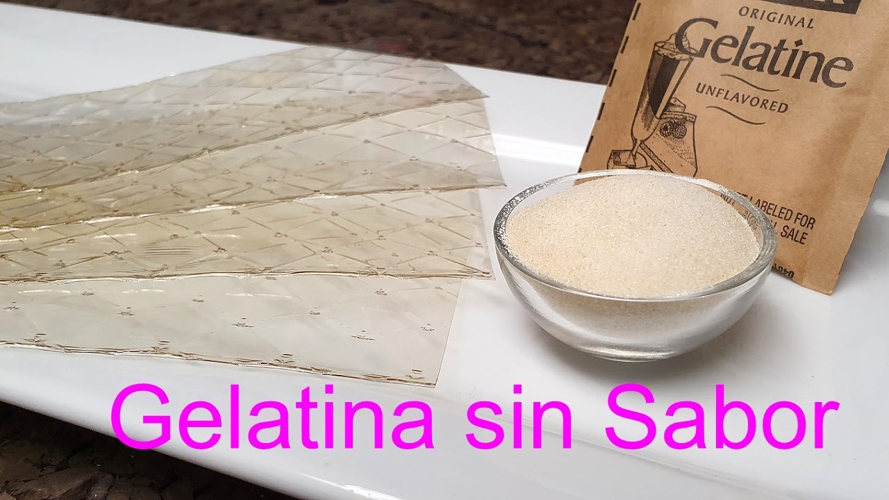 Gelatina sin Sabor -  Cómo Funciona y Usos en Repostería │Club de Reposteria