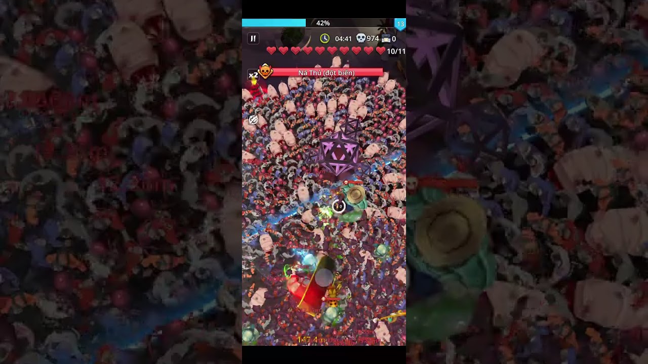 Zombie waves 104. Vượt ải với combo gió