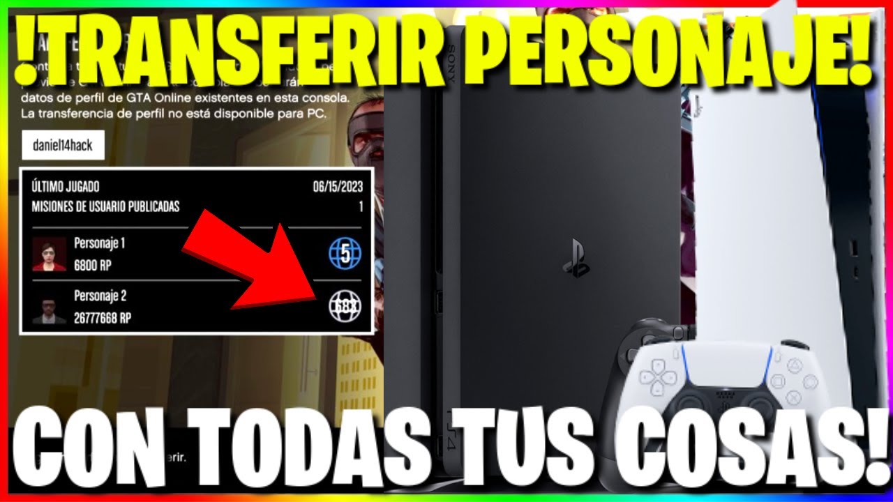 GTA ONLINE COMO PASAR mi PERSONAJE de PS4 a PS5 SIN PERDER NADA! GUIA PASO A PASO *JULIO 2023*